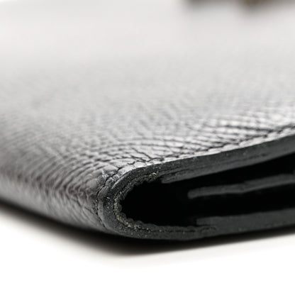 Hermes Epsom Bearn Gusset Wallet Black 8 of 10