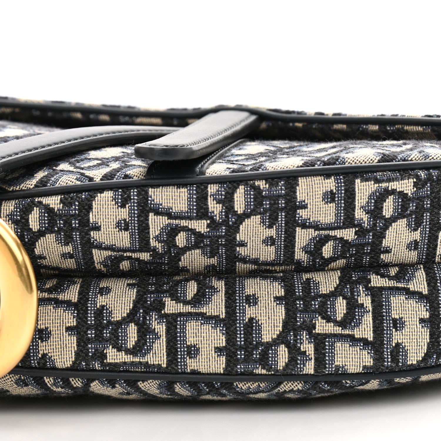 Christian Dior Oblique Saddle Bag Blue 10 of 10