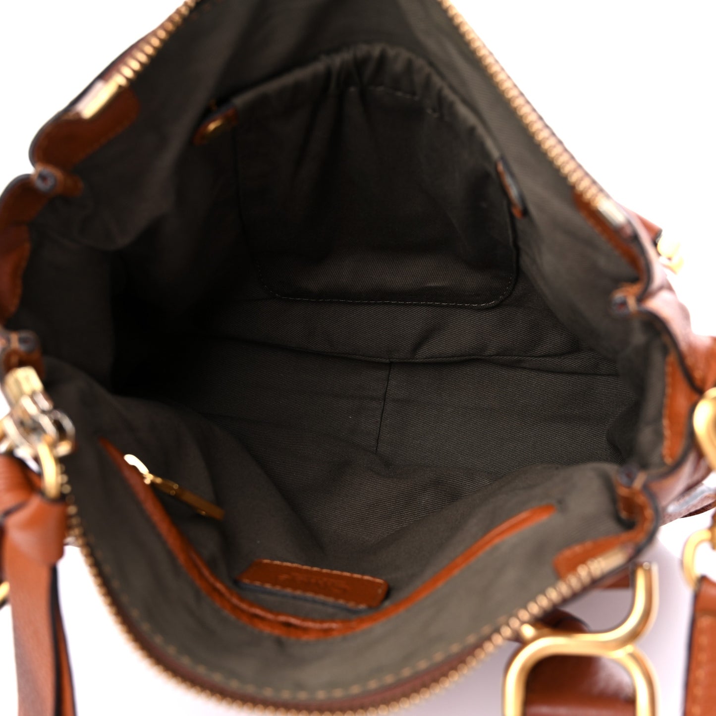 Calfskin Small Marcie Satchel Tan