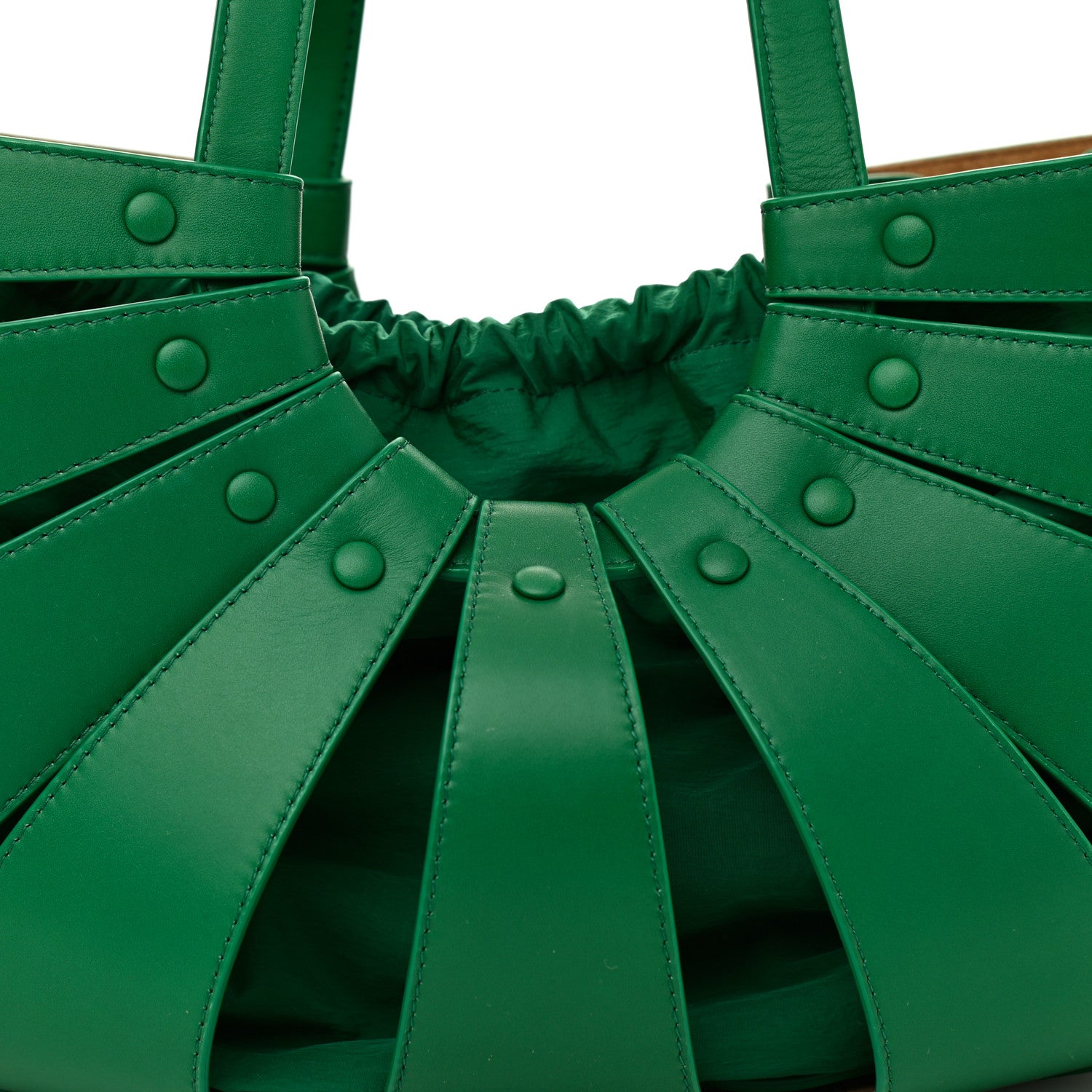 Bottega Veneta French Calfskin Shell Bag Racing Green 8 of 11