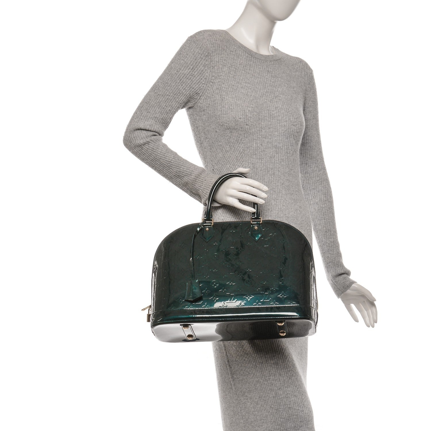 Louis Vuitton Vernis Alma GM Blue Nuit 2 of 6