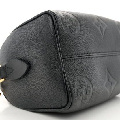 Louis Vuitton Empreinte Monogram Giant Speedy Bandouliere 20 Black 8 of 12