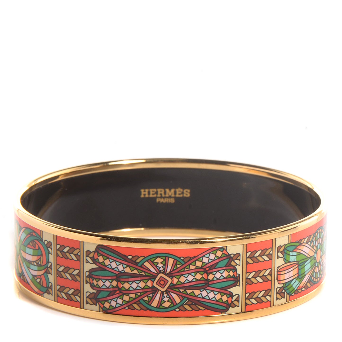 Enamel Printed Wide Rubans du Cheval Bracelet 65