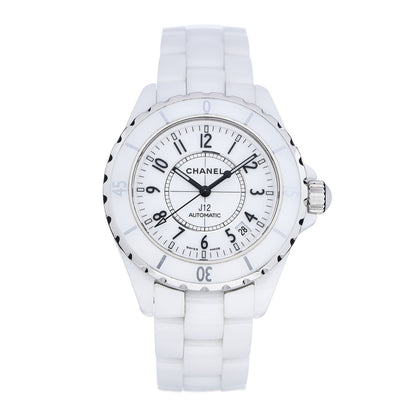 Chanel Stainless Steel Ceramic 38mm J12 Automatic Watch White 1 of 4