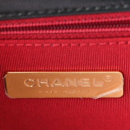 Chanel Shiny Goatskin Quilted Medium Chanel 19 Flap Black 6 of 10