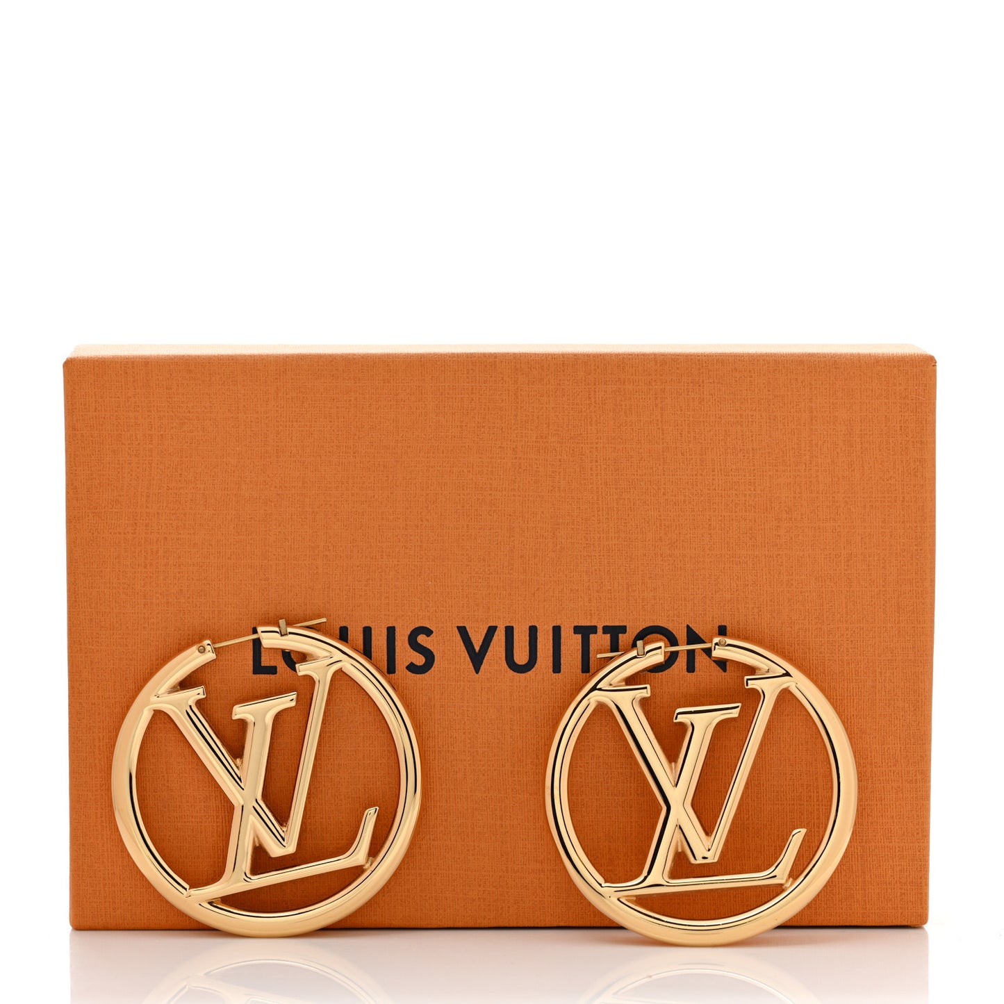Metal Louise Hoop Earrings Gold