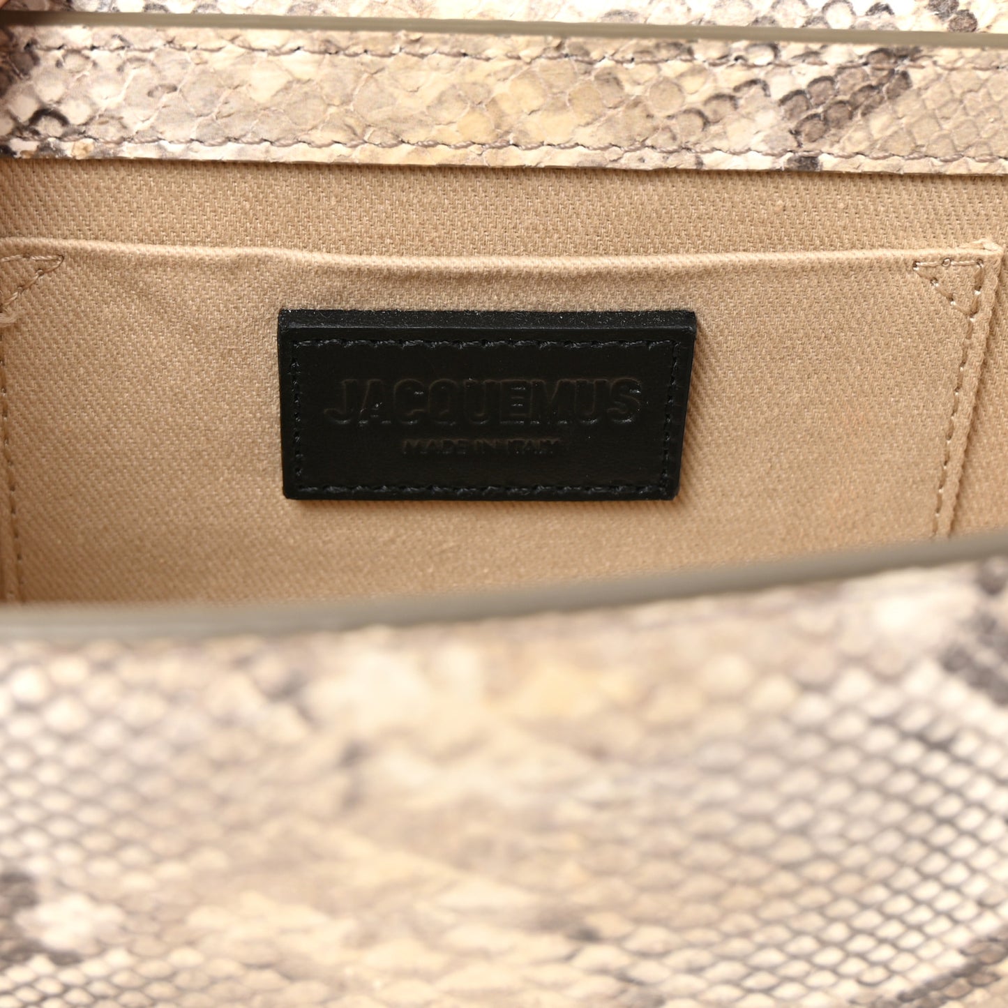 Snakeskin Le Chiquito Boucle Long Beige