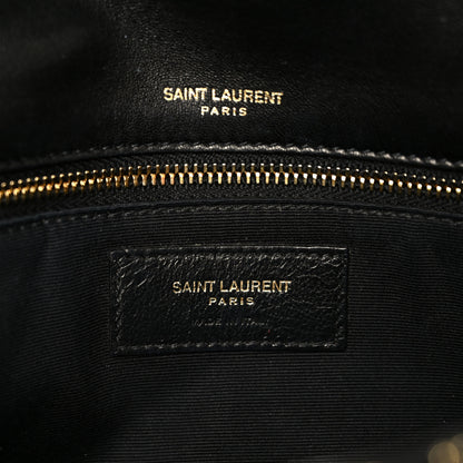 Saint Laurent Striped Fabric Monogram Tassel Kate 99 Baguette Bag Black Gold 6 of 11
