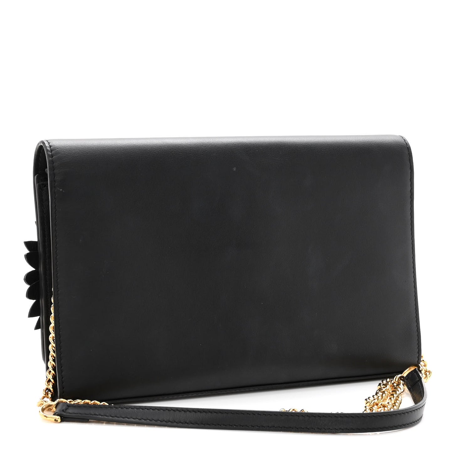 Vitello Liberty Century F is Fendi Floral Embellished Wallet On Chain Black