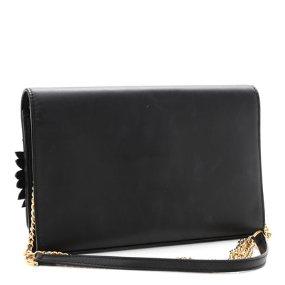 Fendi Vitello Liberty Century F is Fendi Floral Embellished Wallet On Chain Black 3 of 10