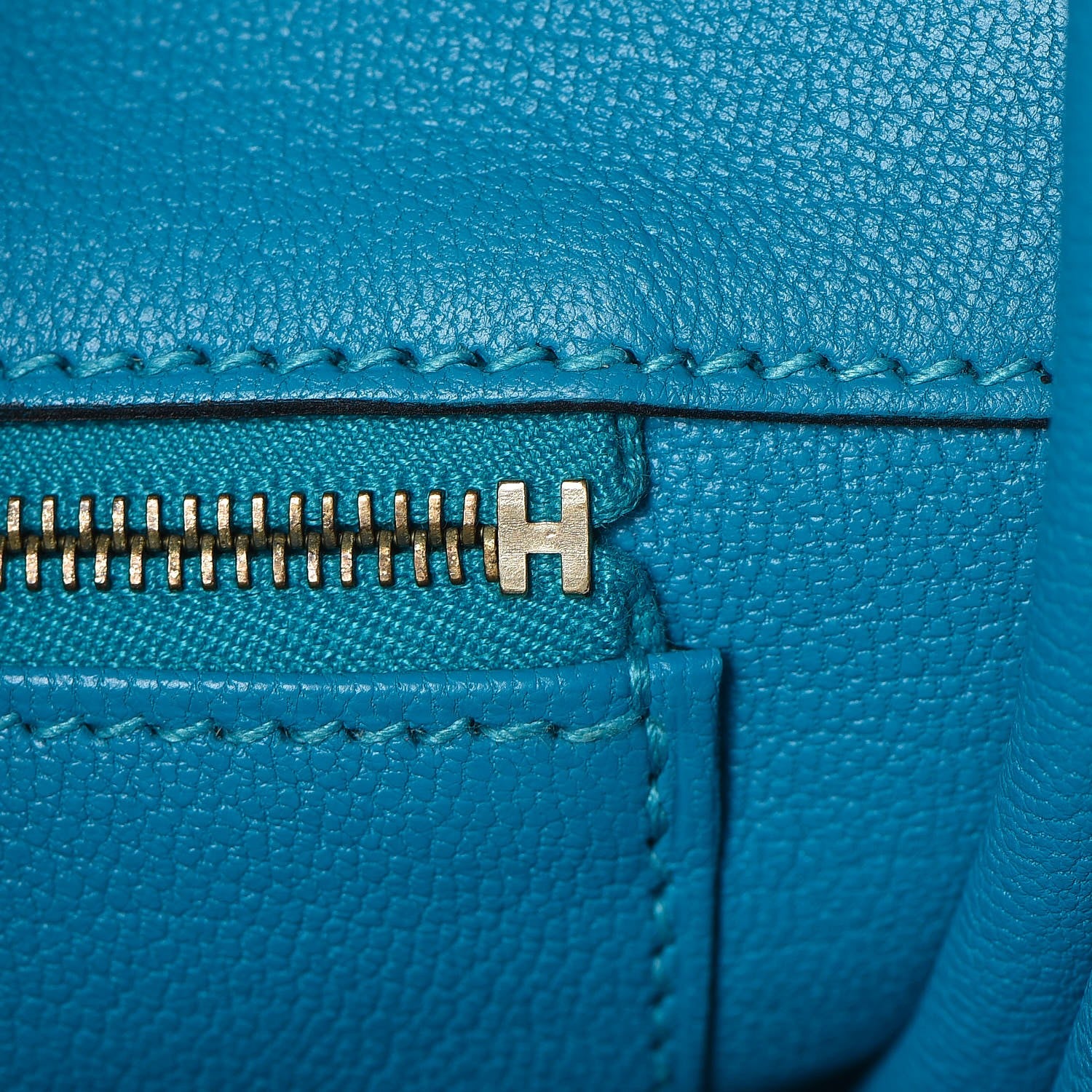 Hermes Togo Birkin 35 Turquoise 9 of 34