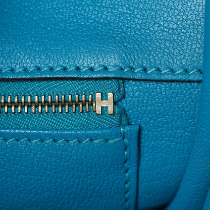 Hermes Togo Birkin 35 Turquoise 9 of 34