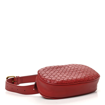 Bottega Veneta Nappa Intrecciato Belt Bag Bright Red 4 of 9