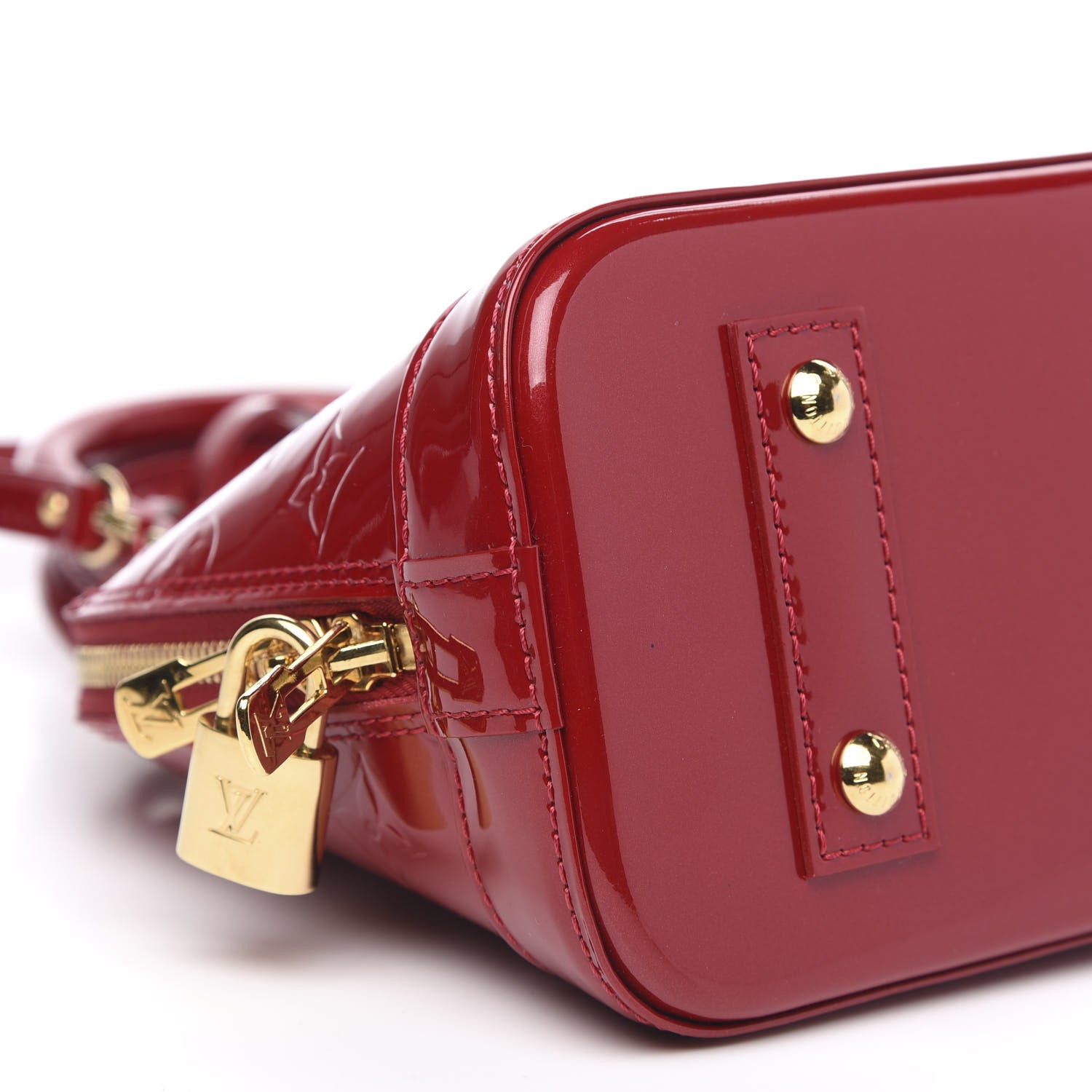 Louis Vuitton Vernis Alma BB Pomme D'Amour 8 of 11