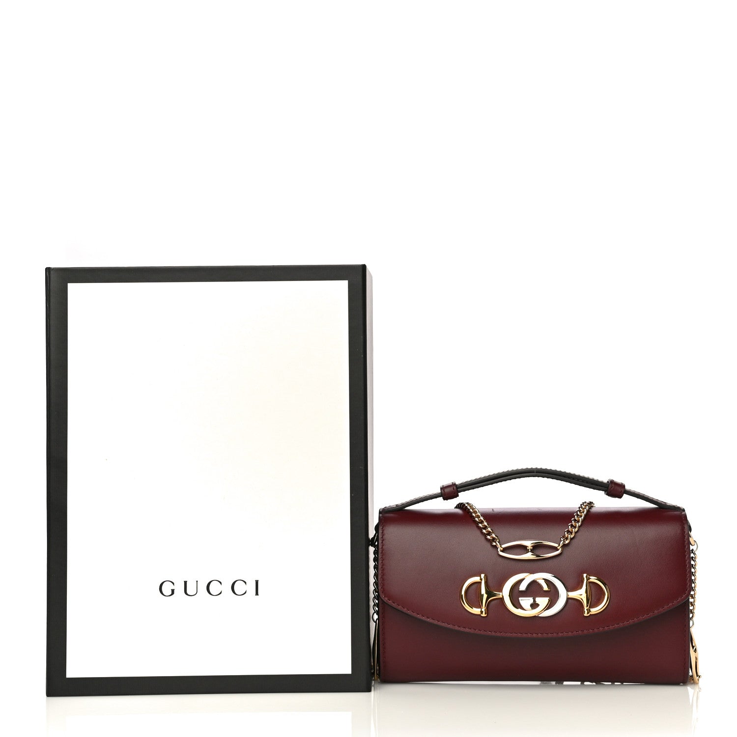 Gucci Shibuya Calfskin Mini Zumi Shoulder Bag Vintage Bordeaux 15 of 15