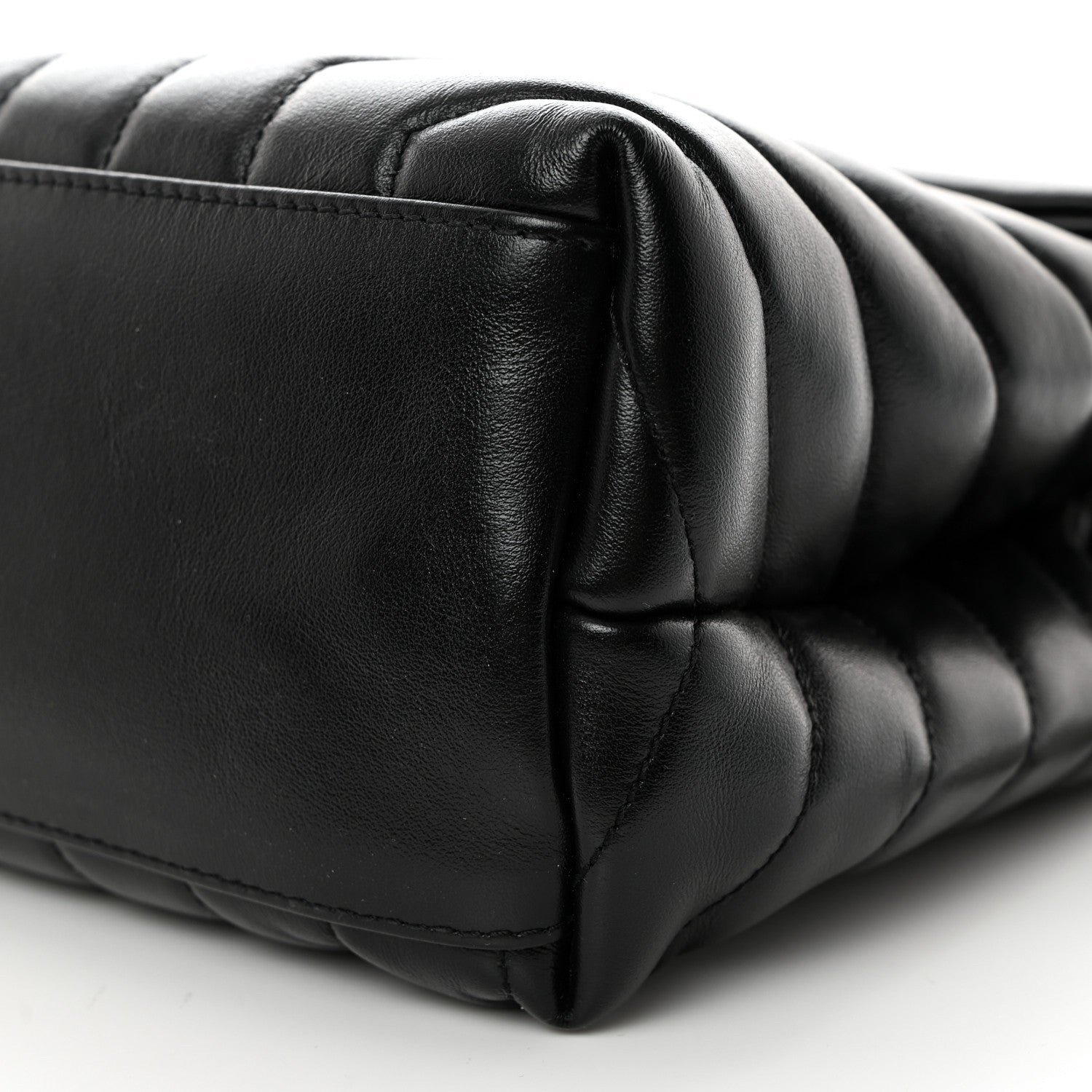 Saint Laurent Calfskin Y Quilted Monogram Medium Loulou Chain Satchel Black 11 of 11
