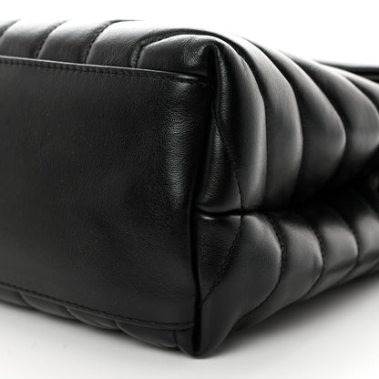 Saint Laurent Calfskin Y Quilted Monogram Medium Loulou Chain Satchel Black 11 of 11