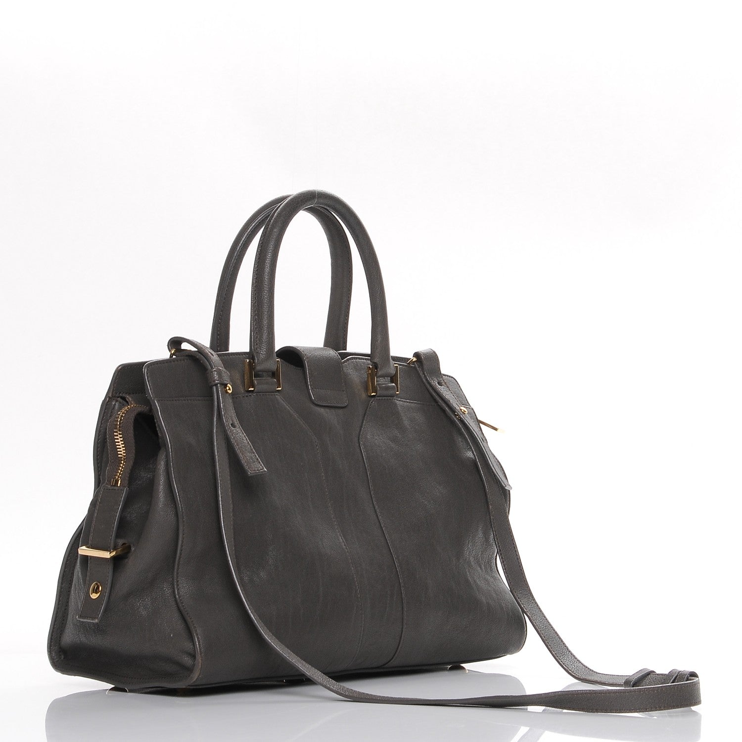 Saint Laurent Sheepskin Small Cabas ChYc Grey 4 of 15