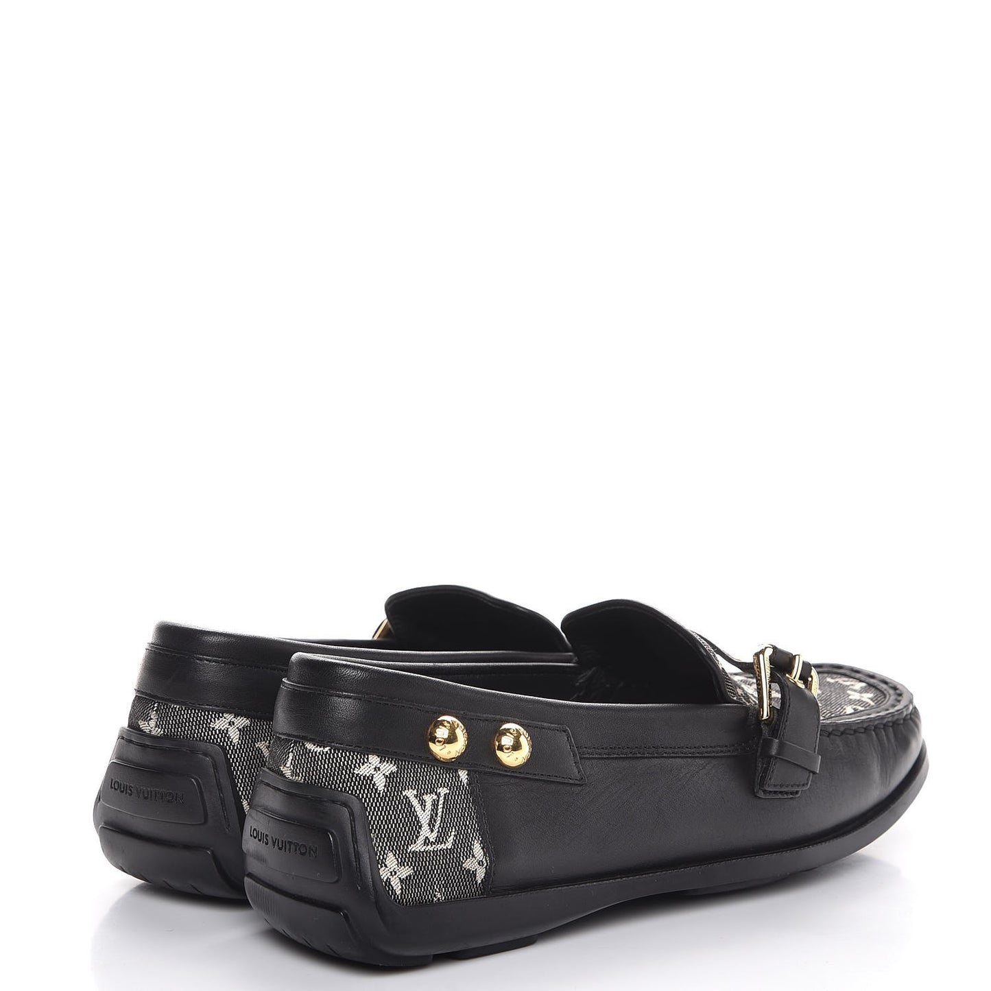 Calfskin Mini Lin Loafers 37 Black