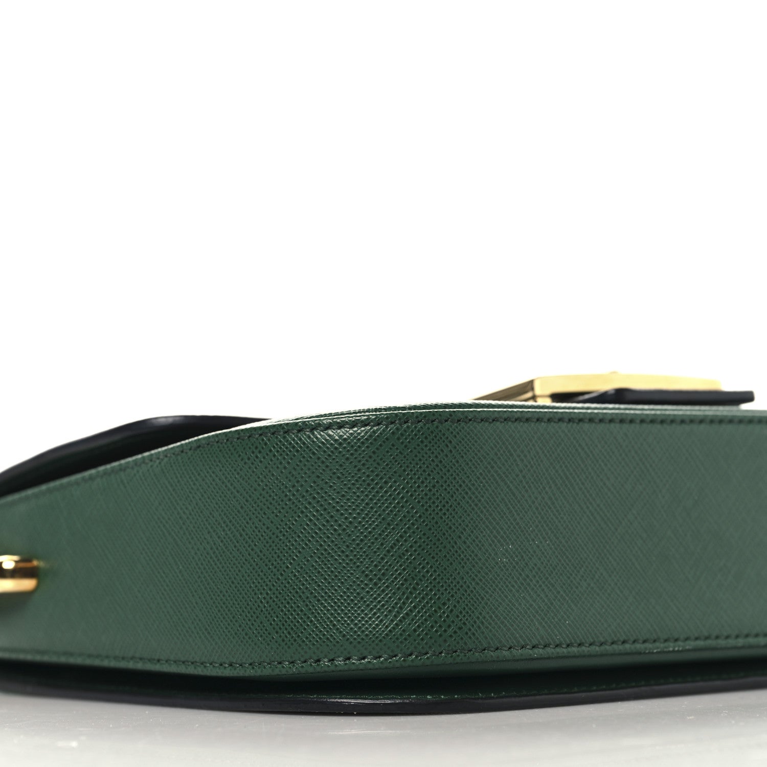 Prada Saffiano Lux Embleme Flap Shoulder Bag Mango 8 of 11