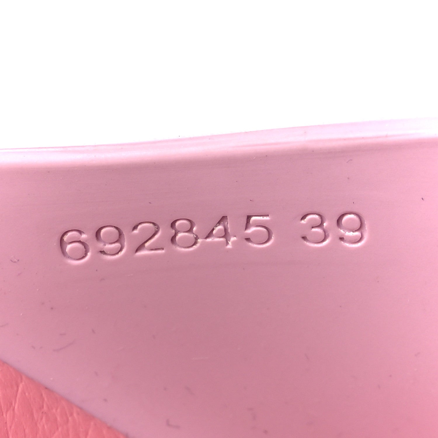 Gucci Soft Rubber Womens Interlocking G Platform 42mm Slide Sandals 39 Sugar Pink 9 of 11