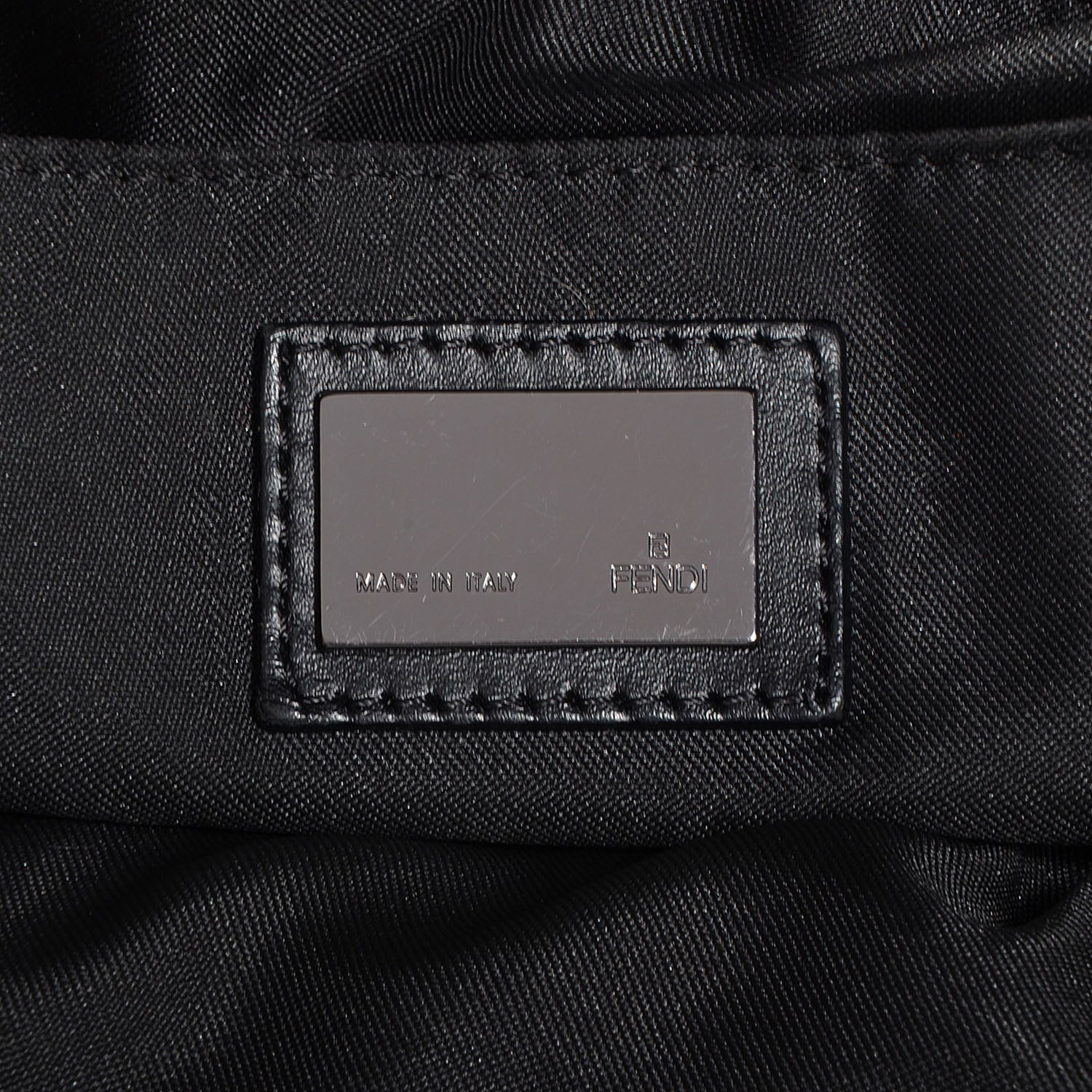 Fendi Zucchino Large Shopper Tote Black 6 of 7