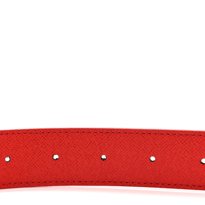 Louis Vuitton Calfskin Monogram 30mm LV Initiales Reversible Belt 75 30 Coquelicot 4 of 6