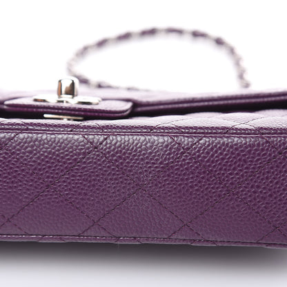 Chanel Caviar Quilted East West Flap Purple 10 of 12
