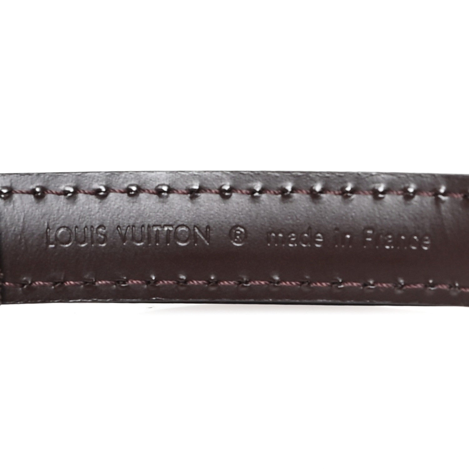 Louis Vuitton Calfskin 16mm Adjustable Shoulder Strap Brown 3 of 5