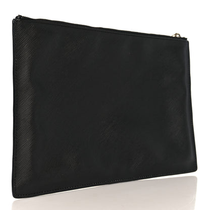Givenchy Textured Coated Canvas Bambi Print Cosmetic Pouch Black 3 of 10