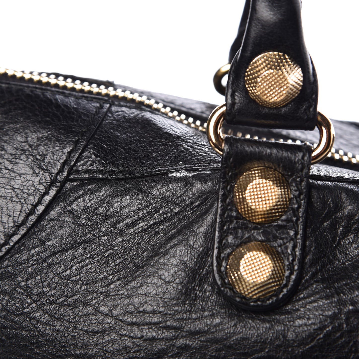 Agneau Giant 12 Gold Hardware Work Black