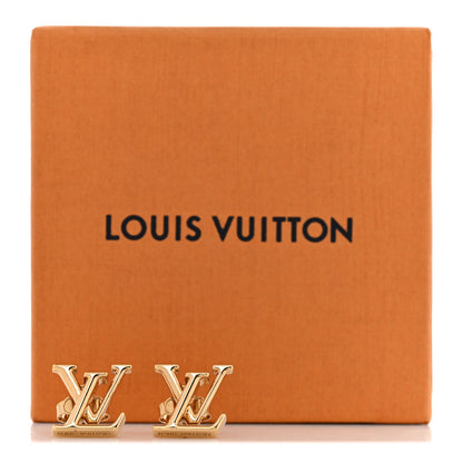 Louis Vuitton Metal LV Iconic Earrings Gold 6 of 6