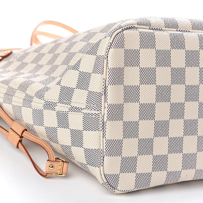 Louis Vuitton Damier Azur Neo Neverfull MM Rose Ballerine 12 of 15