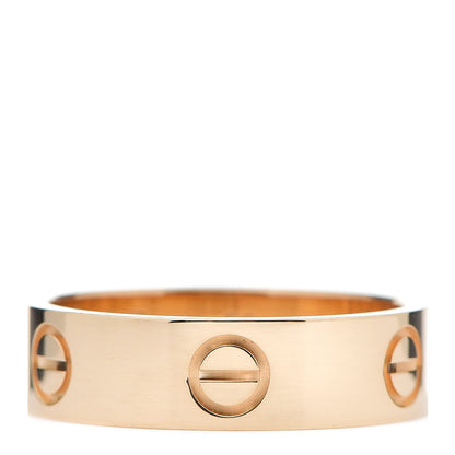 Cartier 18K Yellow Gold 5.5mm LOVE Ring 56 7.5 1 of 4