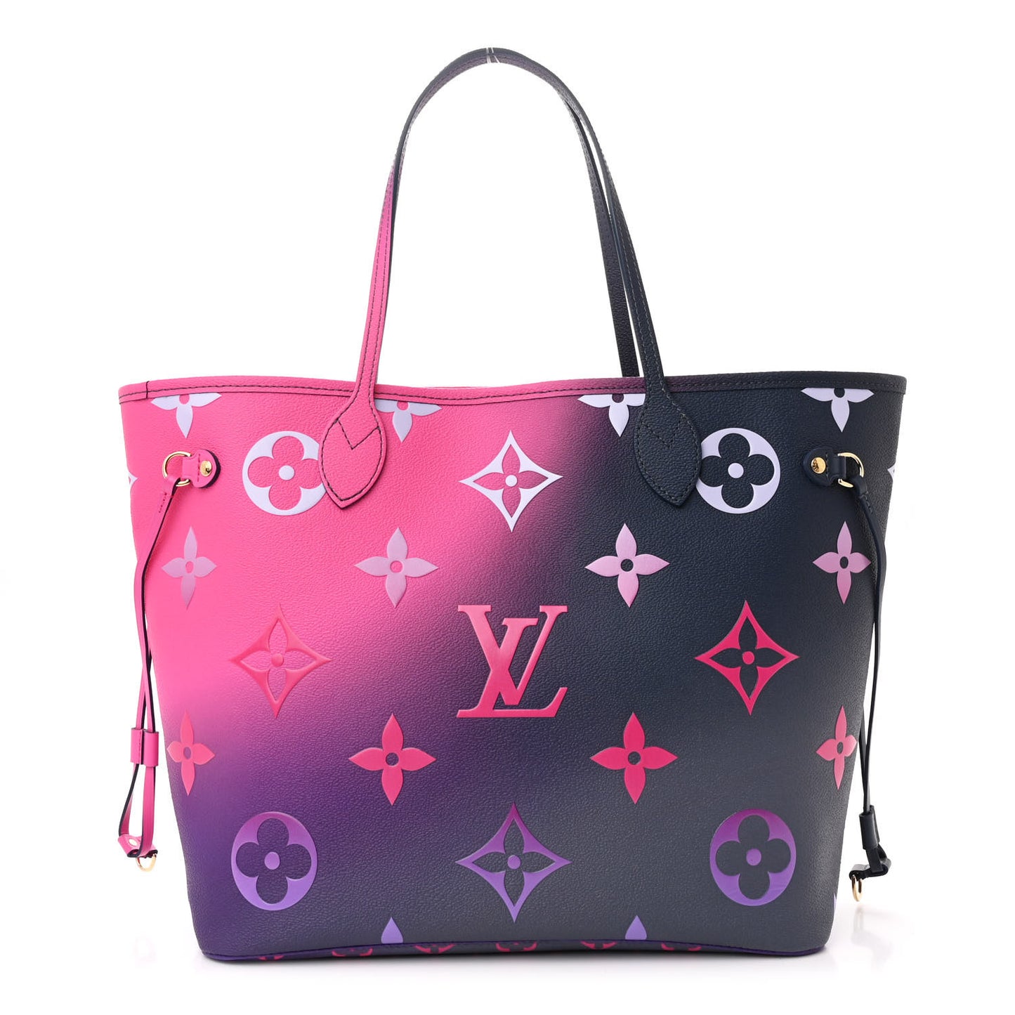 Monogram Giant Spring In The City Neverfull MM Midnight Fuchsia