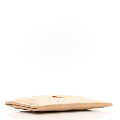 Chanel Caviar Quilted Card Holder Beige 4 of 12