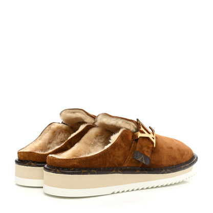 Louis Vuitton Suede Cosy Mule 6 Brown 4 of 10
