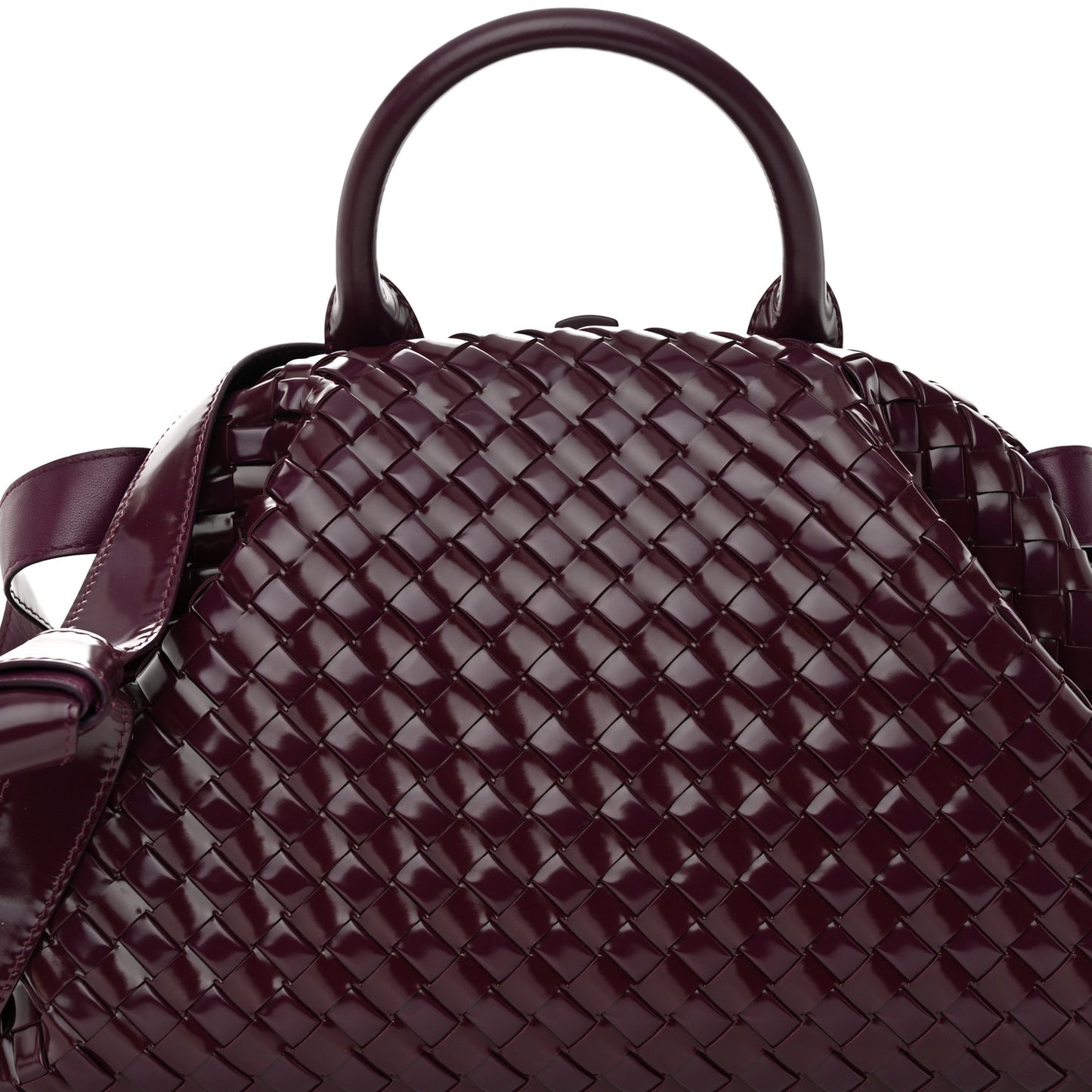 Nappa Intrecciato Small Padded The Handle Tote Mystic