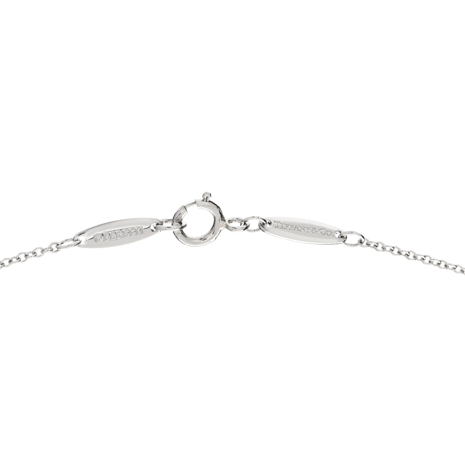 Tiffany Platinum Diamond .32ct Elsa Peretti Diamonds by the Yard Pendant Necklace 4 of 5