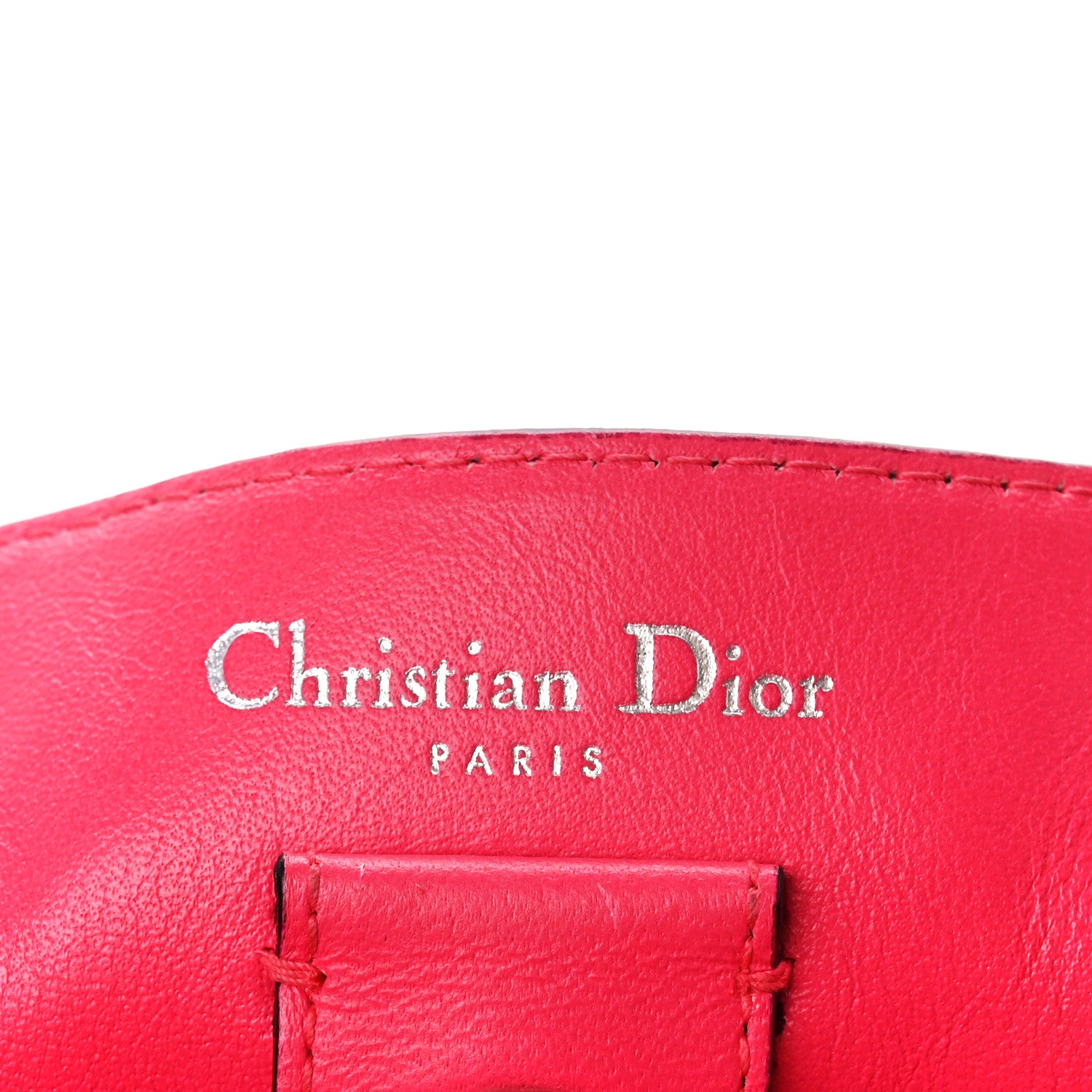 Christian Dior Bullcalf Medium Diorissimo Tote Navy Fuchsia 7 of 17