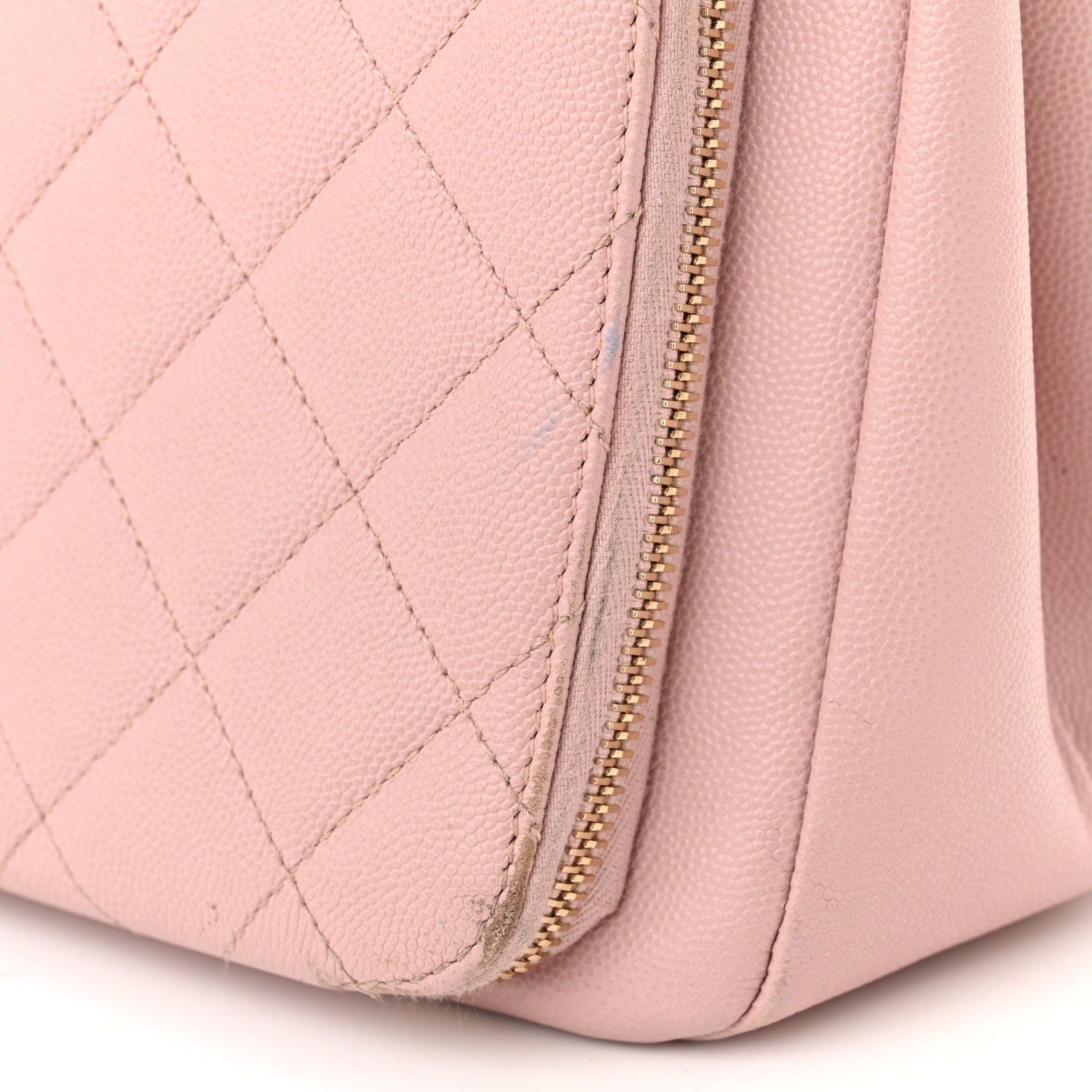 Chanel Caviar Quilted Small Business Affinity Shopping Bag Light Pink 25 of 25
