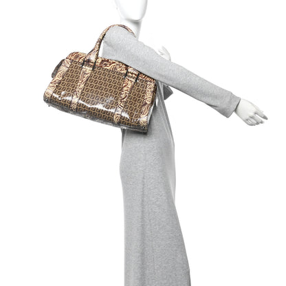 Fendi Vinyl Zucchino Top Handle Satchel Tobacco Beige 2 of 14