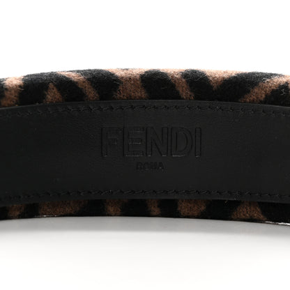 Fendi Wool Cashmere FF Logo Headband Tobacco 4 of 4