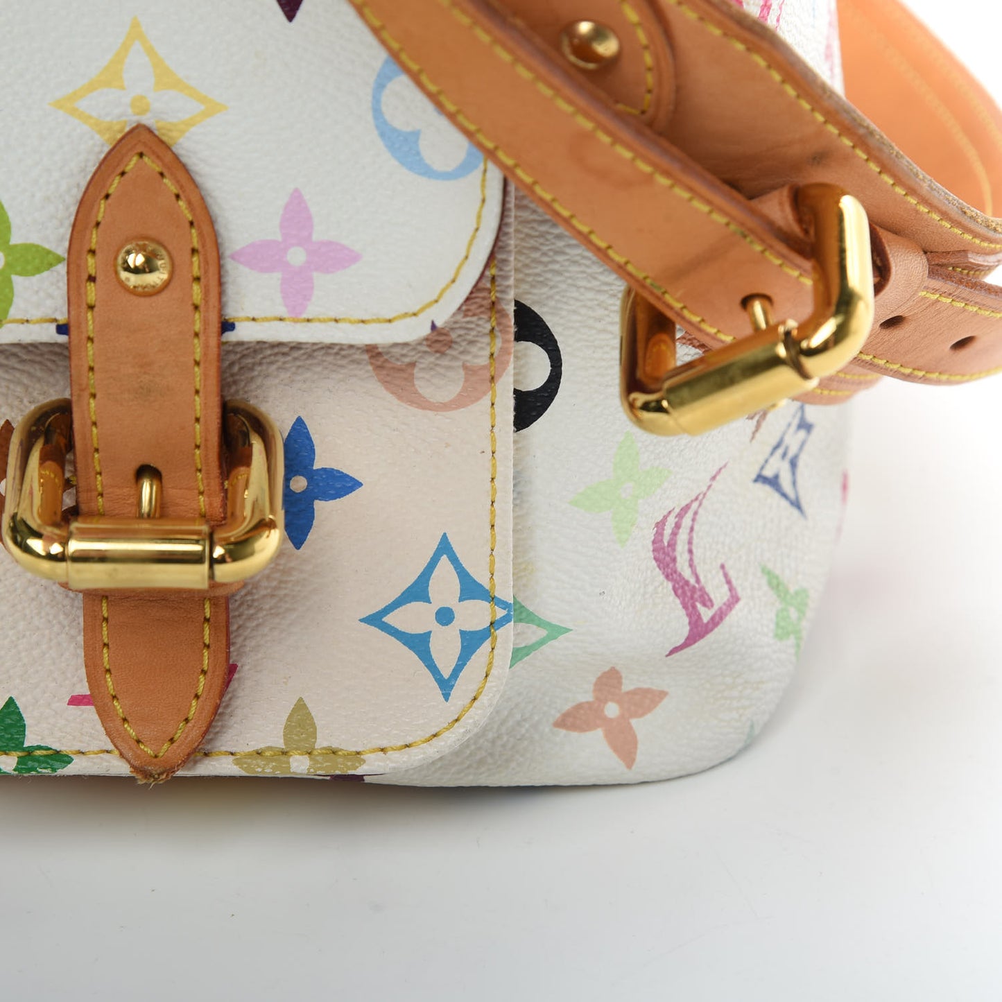 Monogram Multicolor Petit Noe White