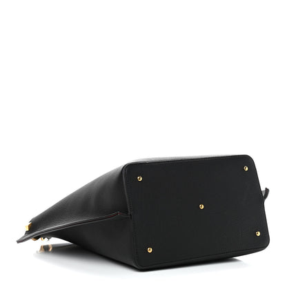 Valentino Garavani Grainy Calfskin Escape Hobo Bag Black 4 of 10