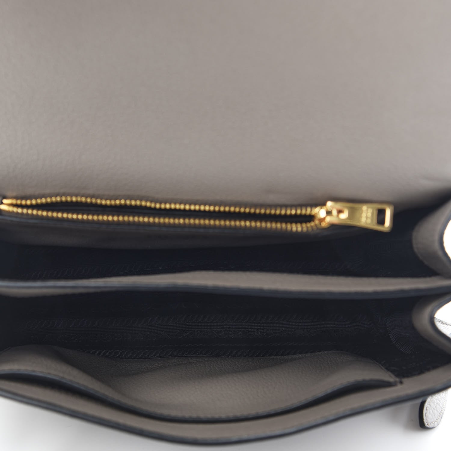 Prada Vitello Daino Flap Crossbody Argilla 5 of 8