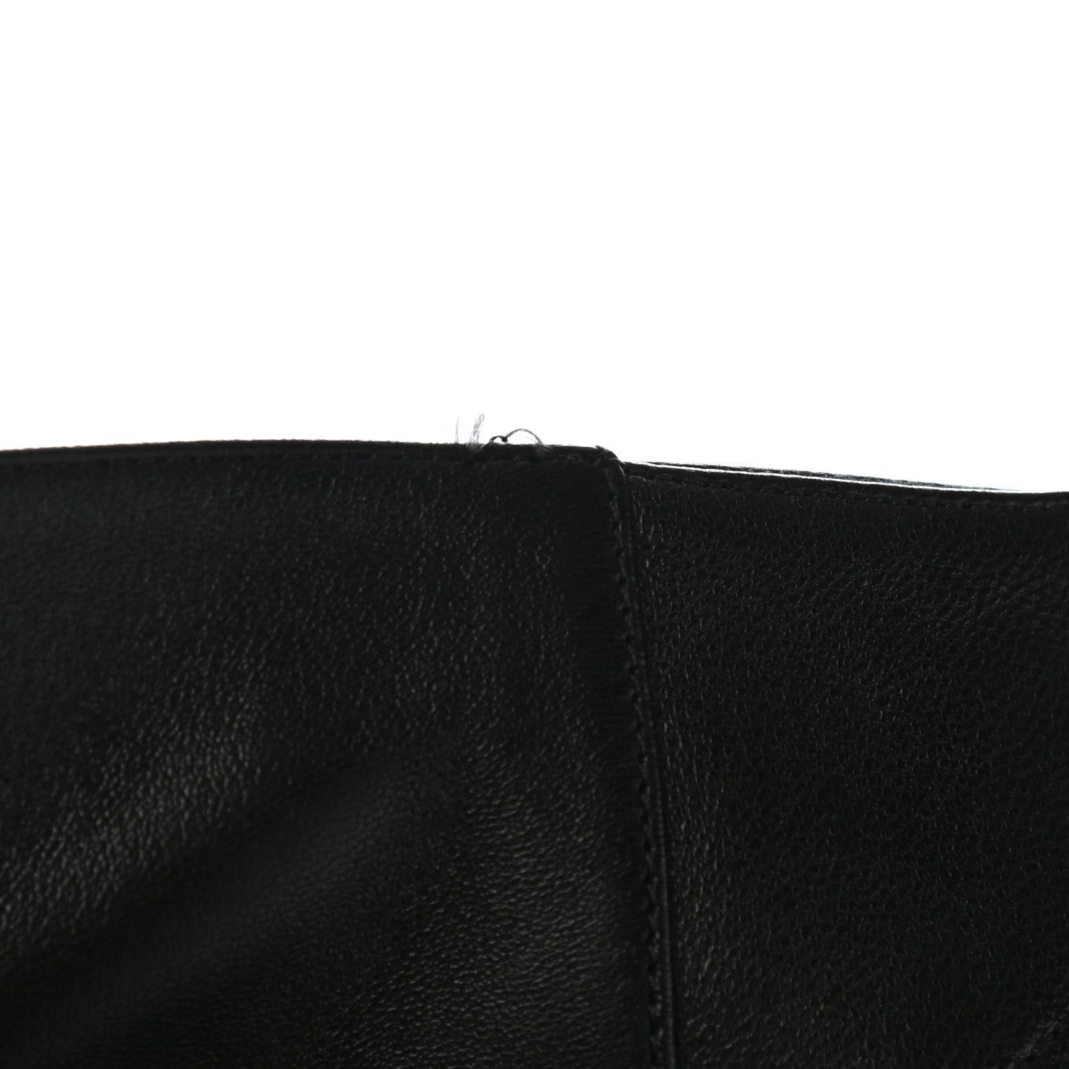 Chanel Calfskin CC Knee High Boots 38.5 Black 6 of 10