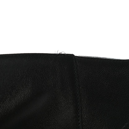 Chanel Calfskin CC Knee High Boots 38.5 Black 6 of 10