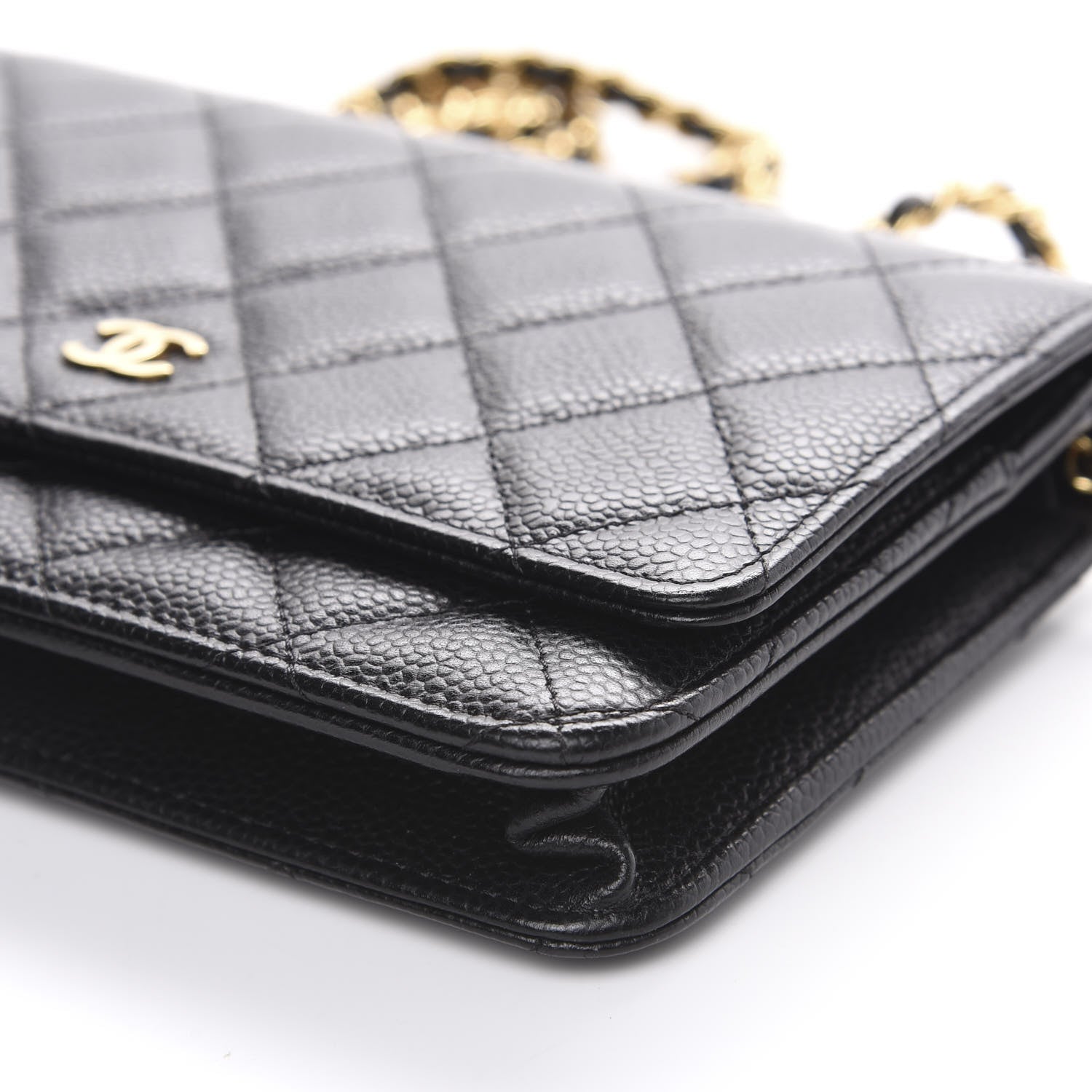 Chanel Caviar Quilted Wallet On Chain WOC Black 9 of 10