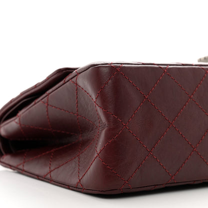 Chanel Aged Calfskin Quilted 2.55 Reissue 225 Flap Dark Burgundy 9 of 11